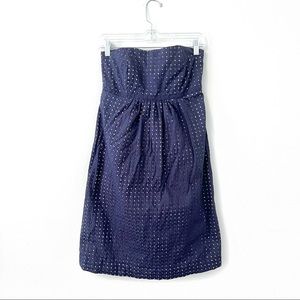 Lilly Pulitzer Navy Polka Dot Eyelet Dress